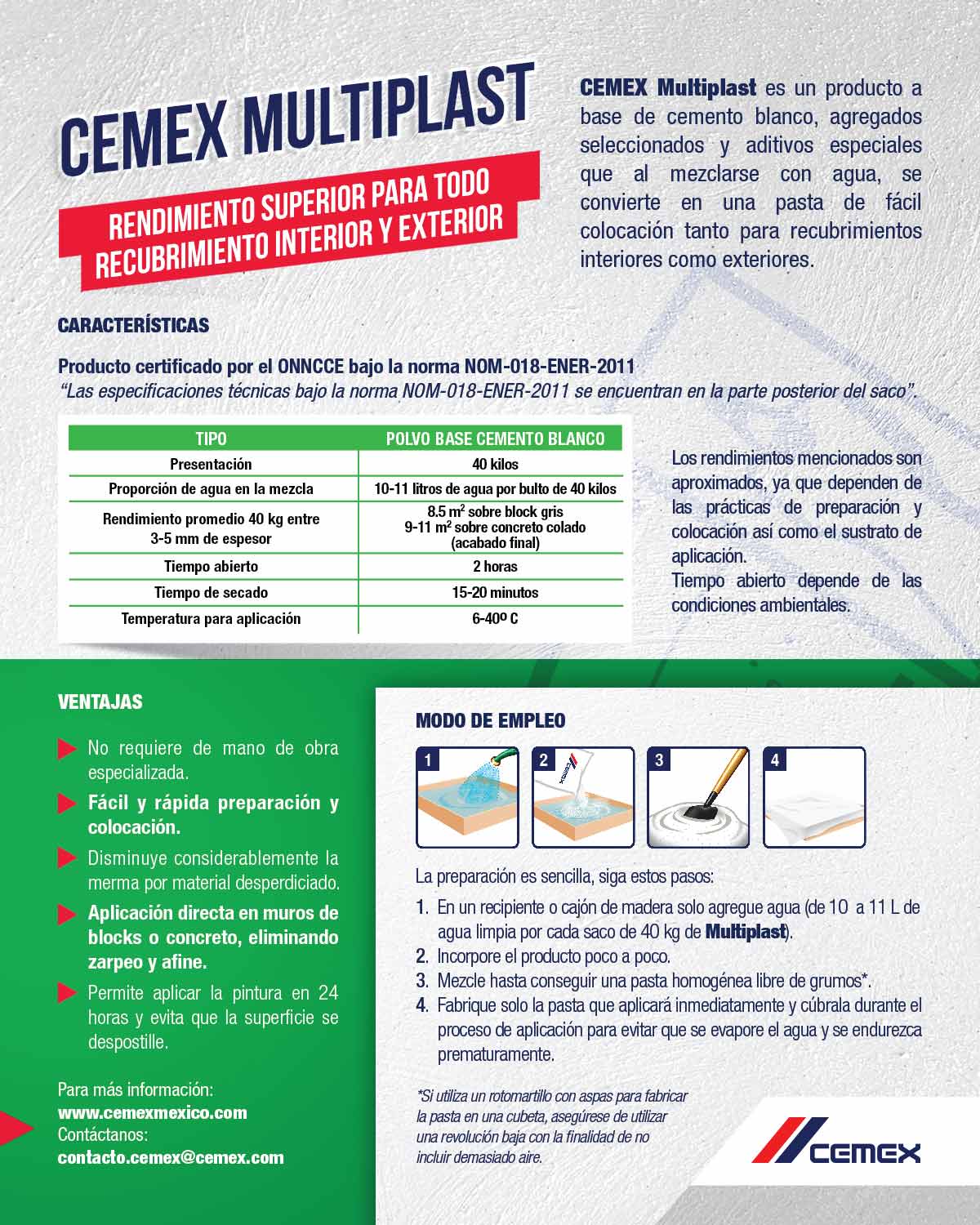 CEMEX Cemento Multiplast Home Depot Mexico