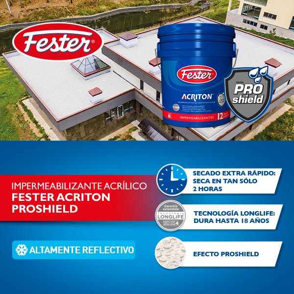 Impermeabilizante Acrílico Blanco Acriton FESTER Home Depot México