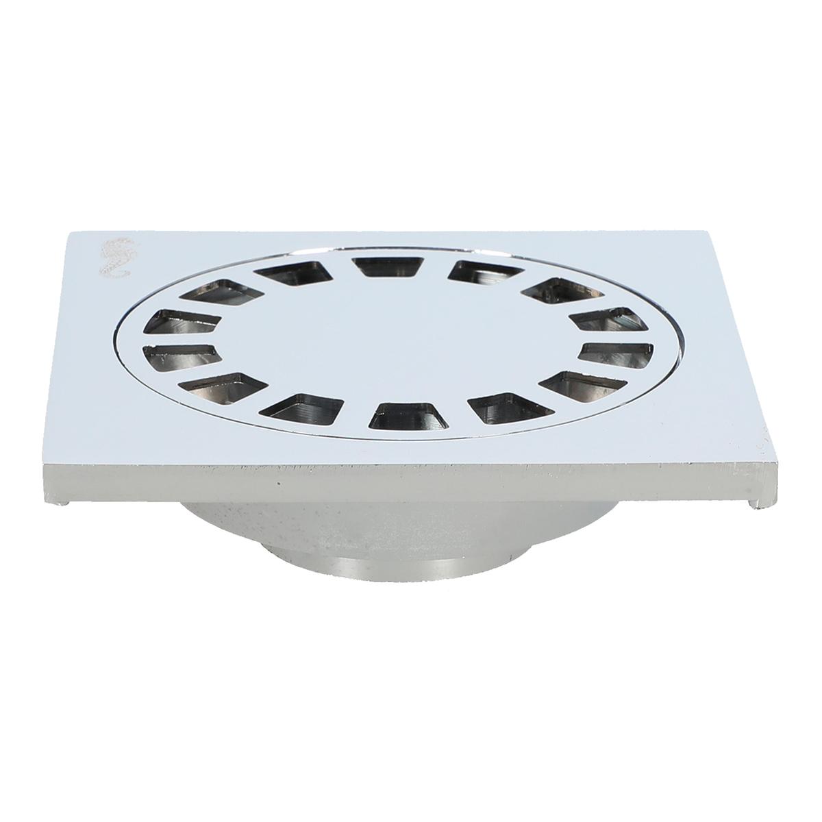 Resumidero cuadrado 2.9 x 10 x 10 cm plata rugo