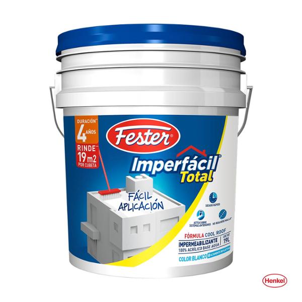 IMPERMEABILIZANTE IMPERFÁCIL TOTAL 4 AÑOS BLANCO 19 L