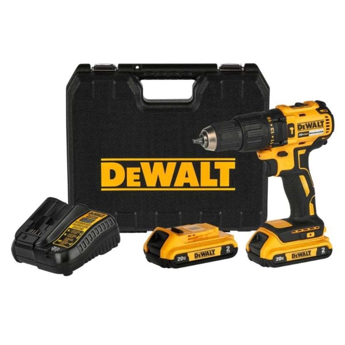 Taladro percutor/atornillador dewalt 1-1/4 de pulgada inalámbrico
