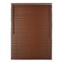 PERSIANA HORIZONTAL DE PVC 100 X 140 CM CAFÉ MADERA OSCURA