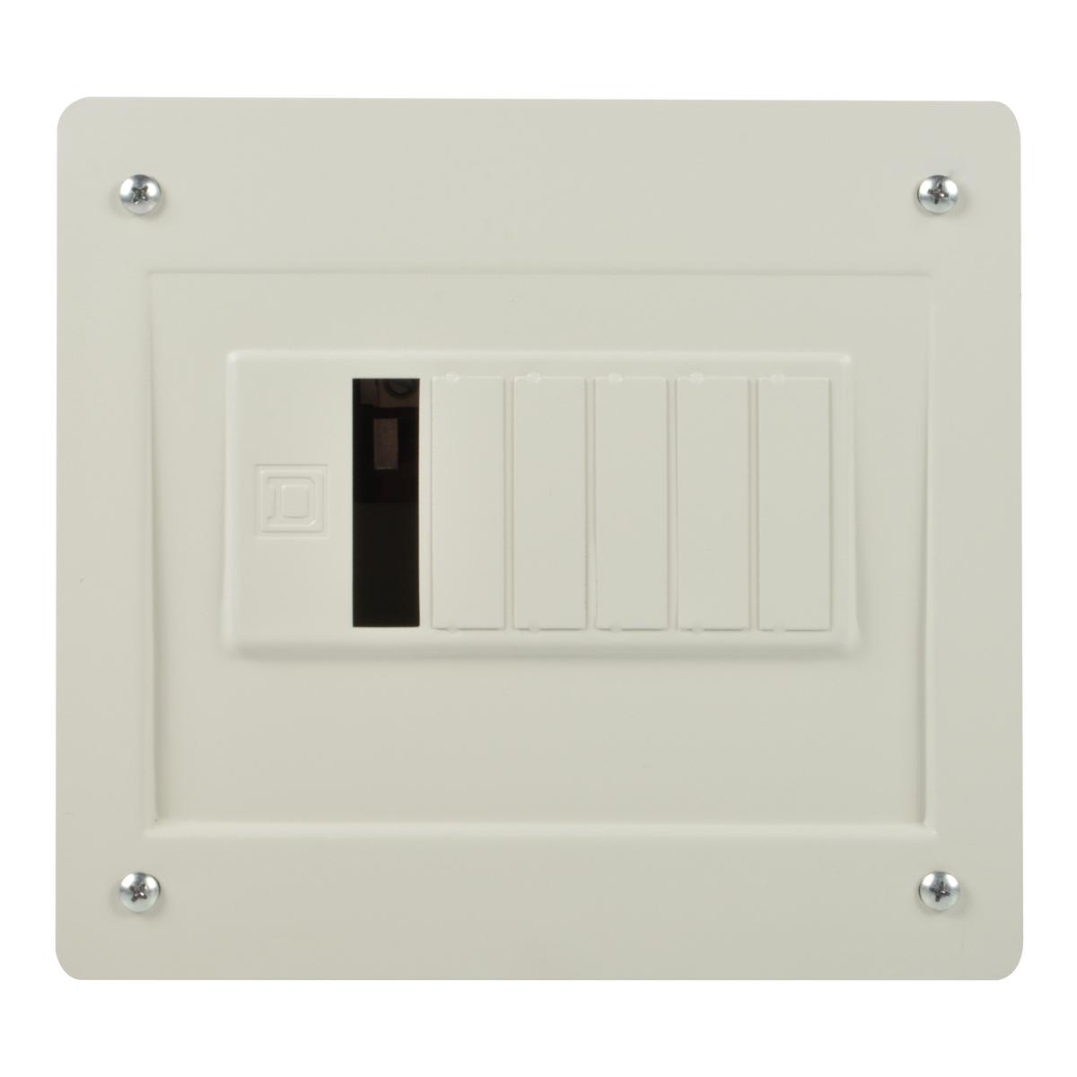 Centro de carga blanco empotrable 6 espacios 100a 1f 3h square d