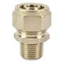 ADAPTADOR MACHO 3/8 X 3/8 DE PULGADA PLATA COFLEX