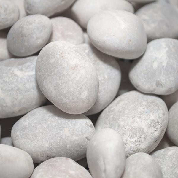 Piedra Blanca Marmol Super Blanca Partida X 25 Kg Jardines