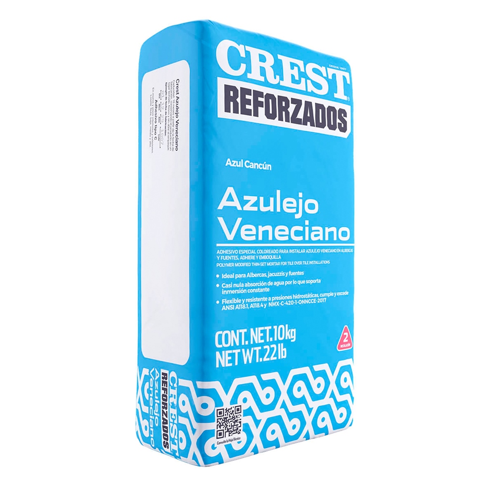 CREST AZULEJO VENECIANO AZUL CANCUN 10 KG | The Home Depot México