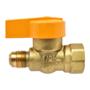 VÁLVULA DE ESFERA PARA GAS 3/8 X 1/2 PULGADA DORADO MUELLER