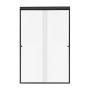 CANCEL PARA BAÑO 151 A 155 X 187 CM RECTANGULAR CRISTAL TEMPLADO NEGRO DOBLE CORREDIZO