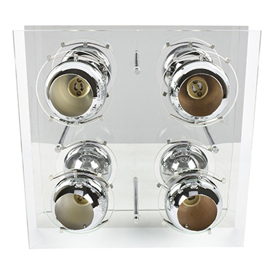 LÁMPARA REFLECTORA DE 4 LUCES HAMPTON BAY | The Home Depot México