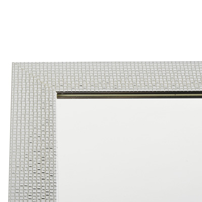 ESPEJO RECTANGULAR MARCO PLATA BLANCO 70 X 55 CM | The Home Depot México