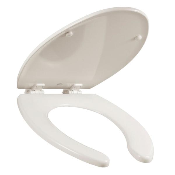 ASIENTO PARA BAÑO PERMAJUSTE Y BISAGRAS AJUSTABLES ALARGADO HUESO MADERA