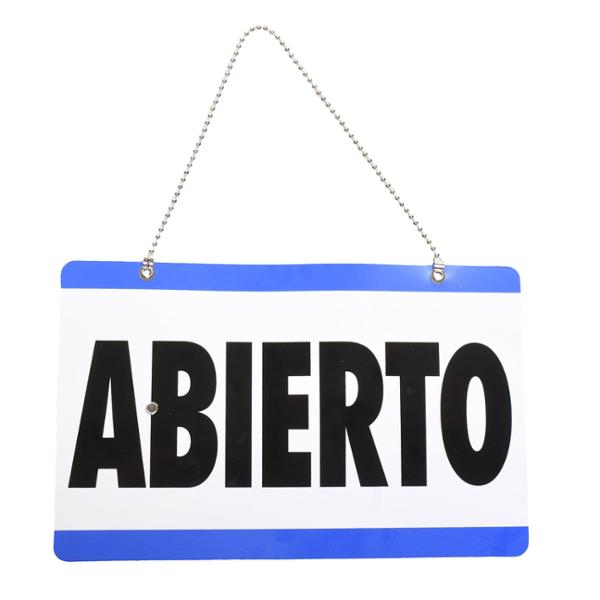LETRERO PLÁSTICO DE "ABIERTO/CERRADO 15 X 24 CM | The Home Depot México