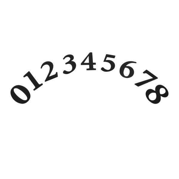 NÚMEROS DIMENSIONALES DE PLÁSTICO 6.04 CM 30 PIEZAS