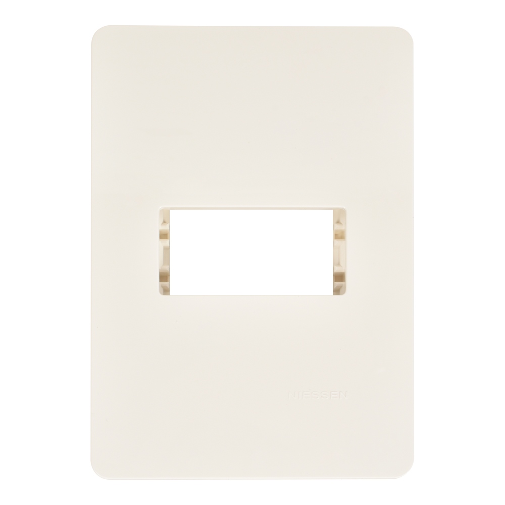 Placa de pared 1 módulo blanco