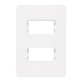PLACA DE PARED 2 MÓDULOS BLANCO