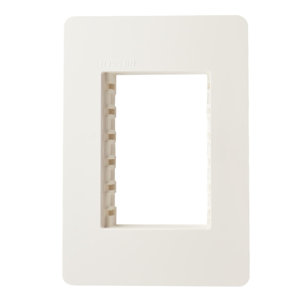 Placa de pared 3 módulos blanco