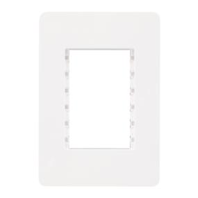 PLACA DE PARED 3 MÓDULOS BLANCO