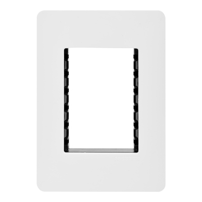 PLACA DE PARED 3 MÓDULOS BLANCO Y NEGRO