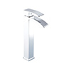 LLAVE NIAGARA MONOMANDO ALTA PARA LAVABO DE BAÑO 31 CM CROMO PULIDO