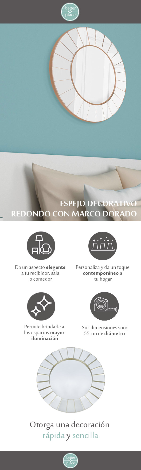 Comprar Marco De Foto Better Homes Blanco Y Negro- Medida 25X25
