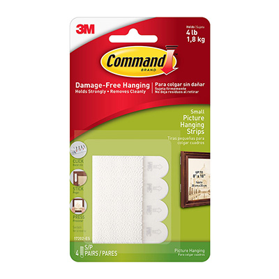 Comprar Tiras Adhesivas Command™ para Colgar Cuadros, Color Blanco, Tamaño  Grande, 4 pares
