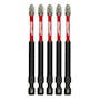 PUNTA DE IMPACTO #2 SHOCKWAVE MILWAUKEE ACERO DE 3-1/2 PULGADAS 5 PIEZAS