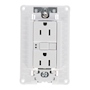 TOMA DÚPLEX 2P+T GFCI 15A 127VCA BLANCO SCHNEIDER ELECTRIC