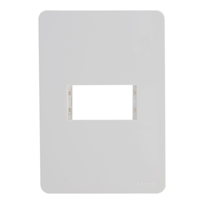 PLACA 1 MODULO TECNOPOLIMETRO ABS BLANCA SCHNEIDER ELECTRIC