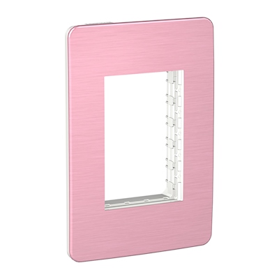 PLACA DE 3 MÓDULOS METAL ROSA | The Home Depot México