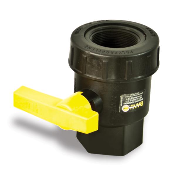 PE VALVULA BOLA POLIPROP 1 1/2"