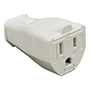 CONECTOR TIPO VISAGRA DE 125 V BLANCO