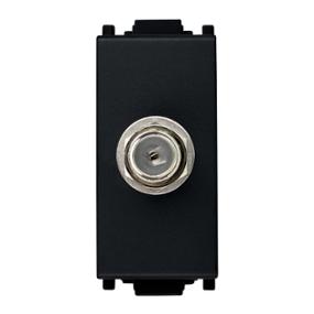 TOMA TV TIPO COAXIAL DE 1 MÓDULO NEGRO