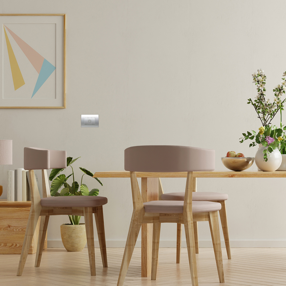 DIMMER ROTATIVO 1 MODULO 600 W TITANIO ESTEVEZ The Home Depot México