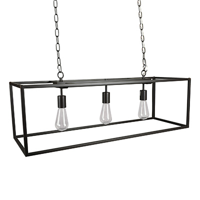 COLGANTE LINEAL DE 3 LUCES CAFÉ LIVING | The Home Depot México