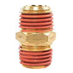 CONECTOR MACHO A MACHO 1/4 DE PULGADA 2 PIEZAS