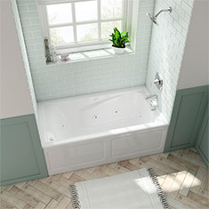 american standard tina de baño 152.4 x 81.3 x 48.5 cm con hidromasaje de 265 l blanca
