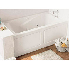 american standard tina de baño 152.4 x 81.3 x 48.5 cm con hidromasaje de 265 l blanca