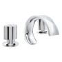 LLAVE MEZCLADORA PARA LAVABO DUOMANDO 22.5 X 15 CM LATÓN