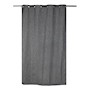 CORTINA DE JACQUARD CON ARILLOS POLIÉSTER GRIS OSCURO 210 X 140 CM