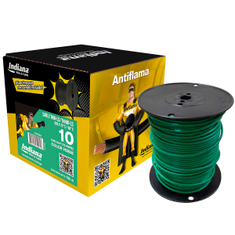 indiana cable thwls/thhw-ls calibre 10 verde 100 m indiana