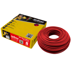 indiana cable thwls/thhw-ls calibre 8 rojo 100 m indiana