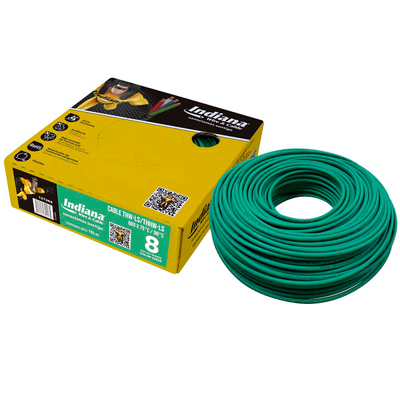 CABLE THW-LS/THHW-LS DESLIZABLE 8 AWG VERDE 100 M INDIANA | The Home