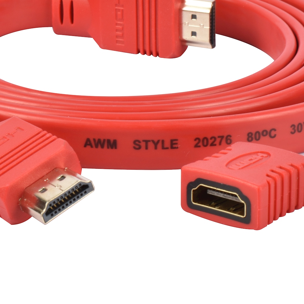 Cable adaptador hdmi Macho hembra 20 cm 1.4V 1080P Negro Conectores Tipo A  - Cable HDMI - Los mejores precios