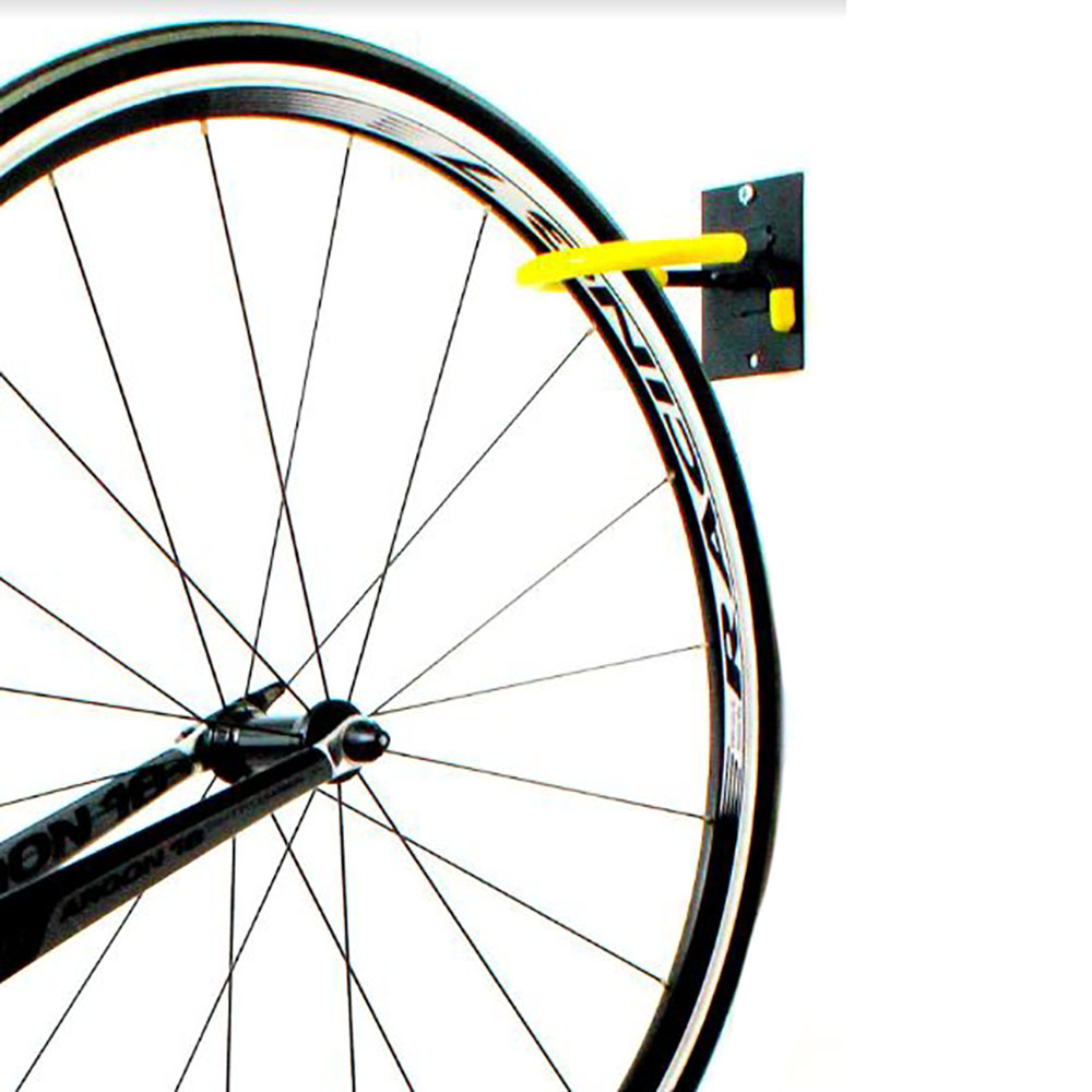 Kit Con 2 Soportes Gancho Para Colgar Bicicletas En La Pared Color Negro