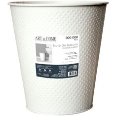 BOTE DE BASURA PARA BAÑO 7 LT BLANCO | The Home Depot México