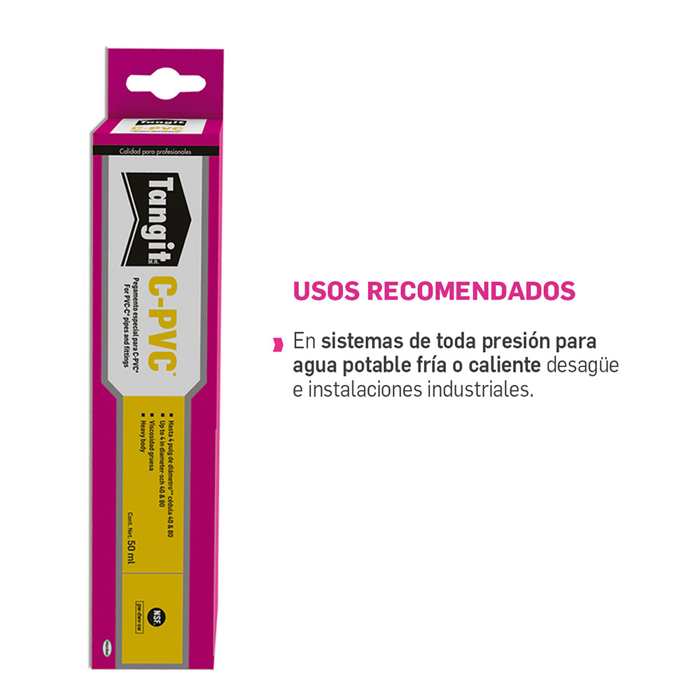 TANGIT PEGAMENTO PARA PVC Y CONDUIT AMARILLO 240 ML | The Home Depot México