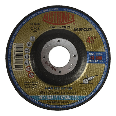 DISCO ABRASIVO INOXIDABLE 4 1/2 PULGADAS