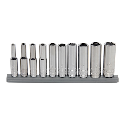 JUEGO DE DADOS PROFUNDOS ACERO HUSKY 10 PIEZAS