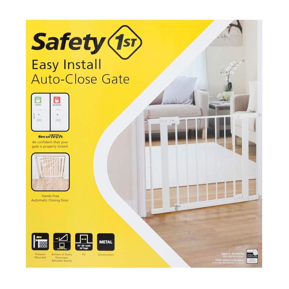Y-M-H Niños Seguridad Puerta Protección Bebé Seguridad Escaleras Puertas  para Niños Pet Fácil Instalación Aislante Placa Fija Puerta Seguridad(Size:A+36cm)  : : Bebé