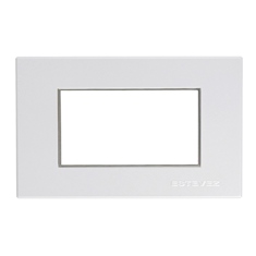 PLACA DE PARED DE 3 MÓDULOS BLANCO